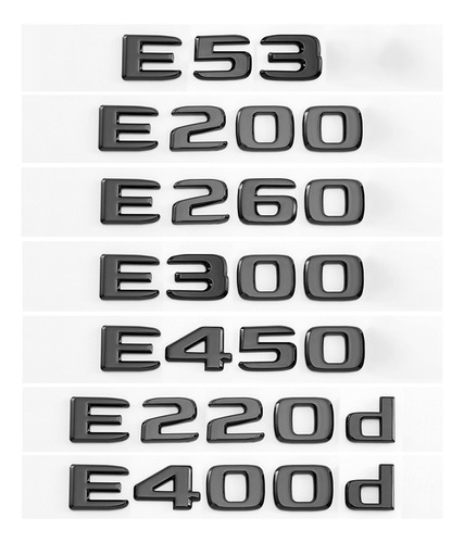 Para Mercedes- Benz E43 E260 Tail Sticker Logo E300d