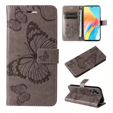 Funda Tipo Cartera De Piel Con Forma De Mariposa Con Ran