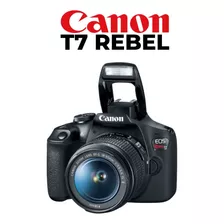  Canon Eos Rebel Kit T7 + Lente 18-55mm Cor Preto