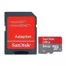 Cartao De Memoria Sandisk Ultra Micro Sd 64gb Class 10 