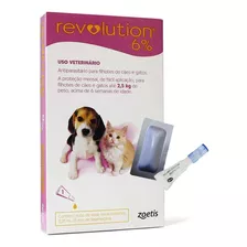 Revolution Filhotes 15 Mg Cães E Gatos - 1 Pipeta Avulsa