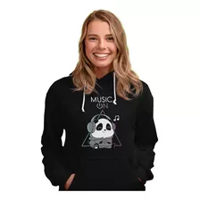 Sudadera Panda Música/ Music On/ Animales/ Dama Y Caballero