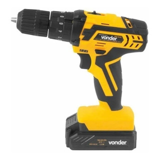 Furadeira Elétrica De Impacto E Parafusadeira Vonder Pfv 012i Sem Fio 1400rpm Amarelo 12v