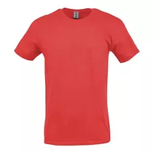 Camiseta Básica Algodón Peinado Hombre Alta Calidad Gildan