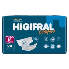 Fralda Geriátrica Higifral Confort Mega ( Méd ) 6x24= 144 Un