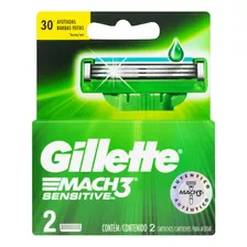 Carga Para Lâmina De Barbear Gillette Mach3 Sensitive 2 U