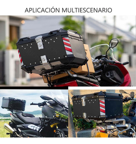 65l Maletero Para Moto Aluminio Caja Para Moto Impermeable Foto 9