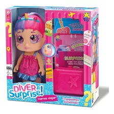 Boneca Diver Surprise Vamos Viajar Sereia - Divertoys