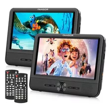 Dvd Player Dual Portátil Fangor Para Coche 7.5 Importados