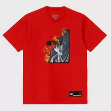 Camiseta Streetwear Off-y Fire Red