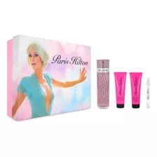 Set Paris Hilton 4psz 100ml Edp + 10ml + Bl 90ml + Sg 90ml 