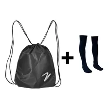 Mochila Bolsa Sacola Academia Uzze Esportiva + Meião Futebol