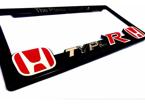 Par (2) Portaplacas Honda Type R Accord City Cr-v Fit Hr-v Foto 2