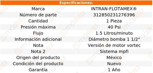 Repuesto Bomba Combustible Pontiac Grand Prix V6 3.8l 97/03 Foto 2