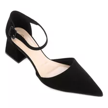 Sapato Scarpin Feminino Salto Grosso Bebecê T7037-363