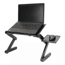 Mesa Notebook Laptop Soporte Plegable Regulable Cama Skyway Color Negra
