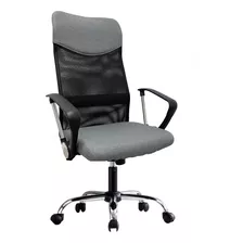 Sillon Ejecutivo Gerencial Oficina Respaldo Alto Tela Mesh Color Gris