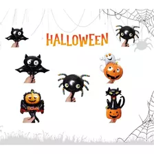 10 Balão Halloween Metalizado 32cm Decoração Bruxas Escola Cor Sortidos