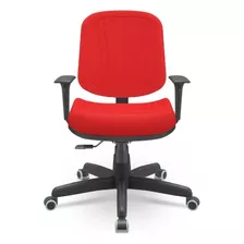 Cadeira Diretor Premium Base Aço Capa Relax Vermelha Aero