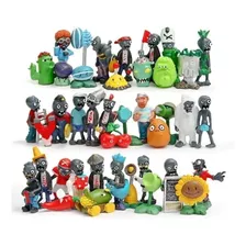 Coleção 40 Miniaturas Plants Vs Zombies Plantas Games