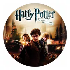 Painel Redondo Tecido Sublimado Harry Potter 1,5 De Diam