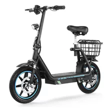 Scooter Eléctrico Plegable Con Asiento 48km/h Batería 15ah