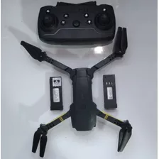 Drone De 4 Motores De Escobillas Plegable De Color Negro.