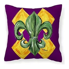 Carolines Treasures 8133pw1414 Mardi Gras Fleur De Lis Purpu