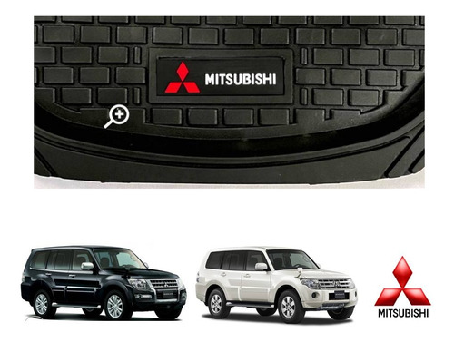 Tapetes 3d Logo Mitsubishi + Cubre Volante Montero 08 A 17 Foto 7