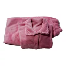 Pijama Infantil Aberto Inverno Manta Microfibra Rosa