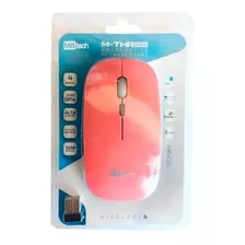 Mouse S/ Fio Wireless 3200 Dpi 10m Alcance Recarregável Rosa