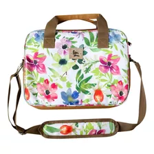 Bolso Notebook Flores 13 Y 14 