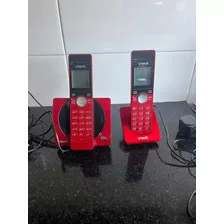 Teléfono Vtech Cs6919 Inalámbrico - Color Rojo