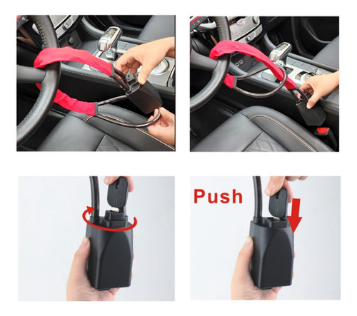 Steering Wheel Lock Seat Belt Lock Disposi Foto 8