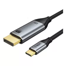 Cable Usb C 3.1 - Displayport 4k 100cm Video Audio 3d Pvc
