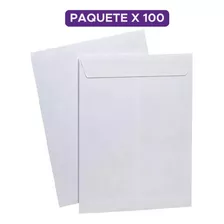 Sobre Blanco Manila Carta Norma X 100 Unidades
