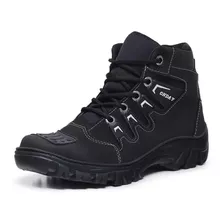 Bota Coturno Masculino Motociclista Militar Adventure Tático