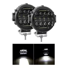 2 Exploradoras Led Redondas 7 Pulgadas 4x4 20.000 Lm 12/24 V