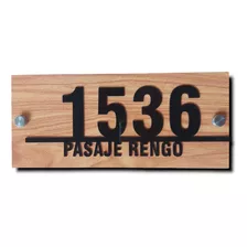 Placa Numeros Para Casa 13x30cm Hasta 5 Numeros. Modelo G2