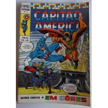 Capitão América Em Cores Nº 3 Ebal Out 1970 1ª Pub Joe Rober