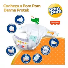 Fralda Descartável Pom Pom Derma Protek Nova M 28 unidades