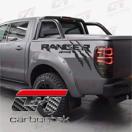 Sticker Calca 60cm Ford Ranger 4x4 Garra Kit Laterales Caja Foto 5