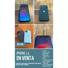 Celular Apple iPhone 11 Black 128gb Usado Bat Al 84% + Funda