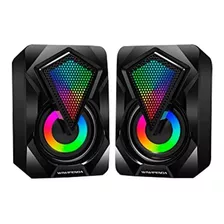 Parlante Gamer Rgb Usb Pc Speaker