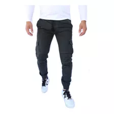 Pantalón Jogger Cargo Skinny De Gabardina Strech John Silver