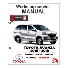 Manual De Taller De Servicio Toyota Avanza 2015-2019