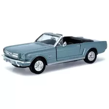 Miniatura Ford Mustang 1964 Conversível Azul Motormax 1/24