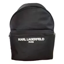 Mochila Backpack Karl Lagerfeld Paris Negra Casual Moderna