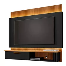 Panel Rack Tv 65 Paris Negro Canela Ripado