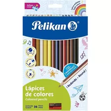 Colores Pelikan 30330302 De Madera Con 36pzas De 4mm /vc